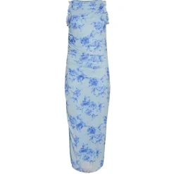 VILA dame kjole VIRIKKE - Kentucky Blue BLUE ROSE Hot