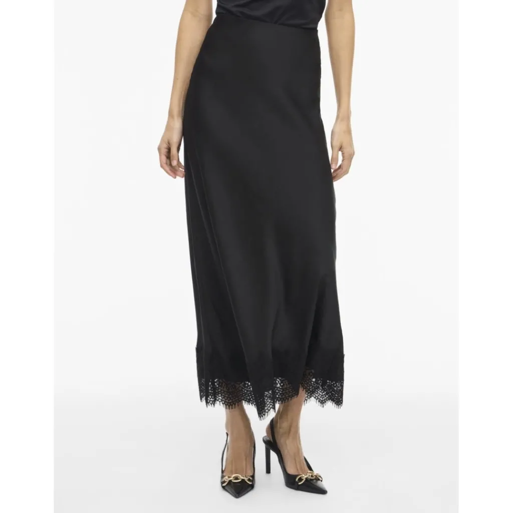 VILA Dame Nederdel VIEllette - Black Beauty Online