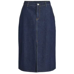 VILA dame nederdel VIKIRA - Dark Blue Denim Sale