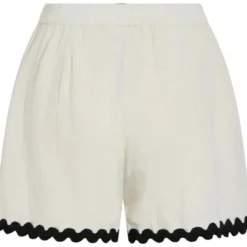 VILA DAME SHORTS VIMANDA - Birch Black Beauty