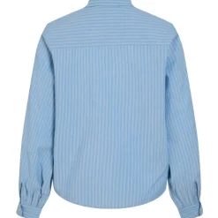 VILA dame skjorte VICASPIANA - Blissful Blue Best