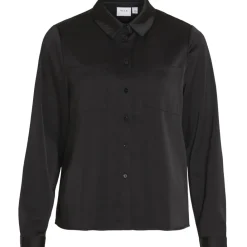 VILA dame skjorte VIJETRA - Black Outlet