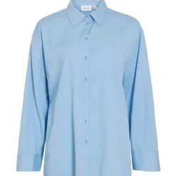 VILA DAME SKJORTE VIPERF - Frozen Fjord New