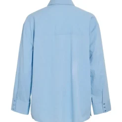 VILA DAME SKJORTE VIPERF - Frozen Fjord New