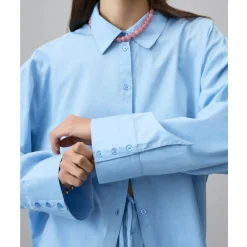 VILA DAME SKJORTE VIPERF - Frozen Fjord New