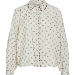 VILA dame skjorte VISTEFFIE - Birch Hot