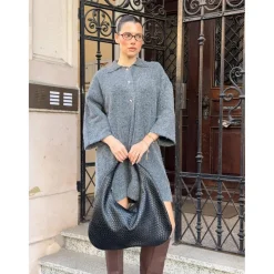 VILA dame strik kjole URI - Medium grey melange Sale