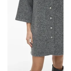 VILA dame strik kjole URI - Medium grey melange Sale