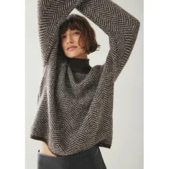 VILA dame strik VILORY - Coffee Bean Best