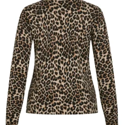 VILA dame strik VIRIL - Birch LEOPARD Online