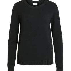 VILA dame strik VIRIL - Black Sale