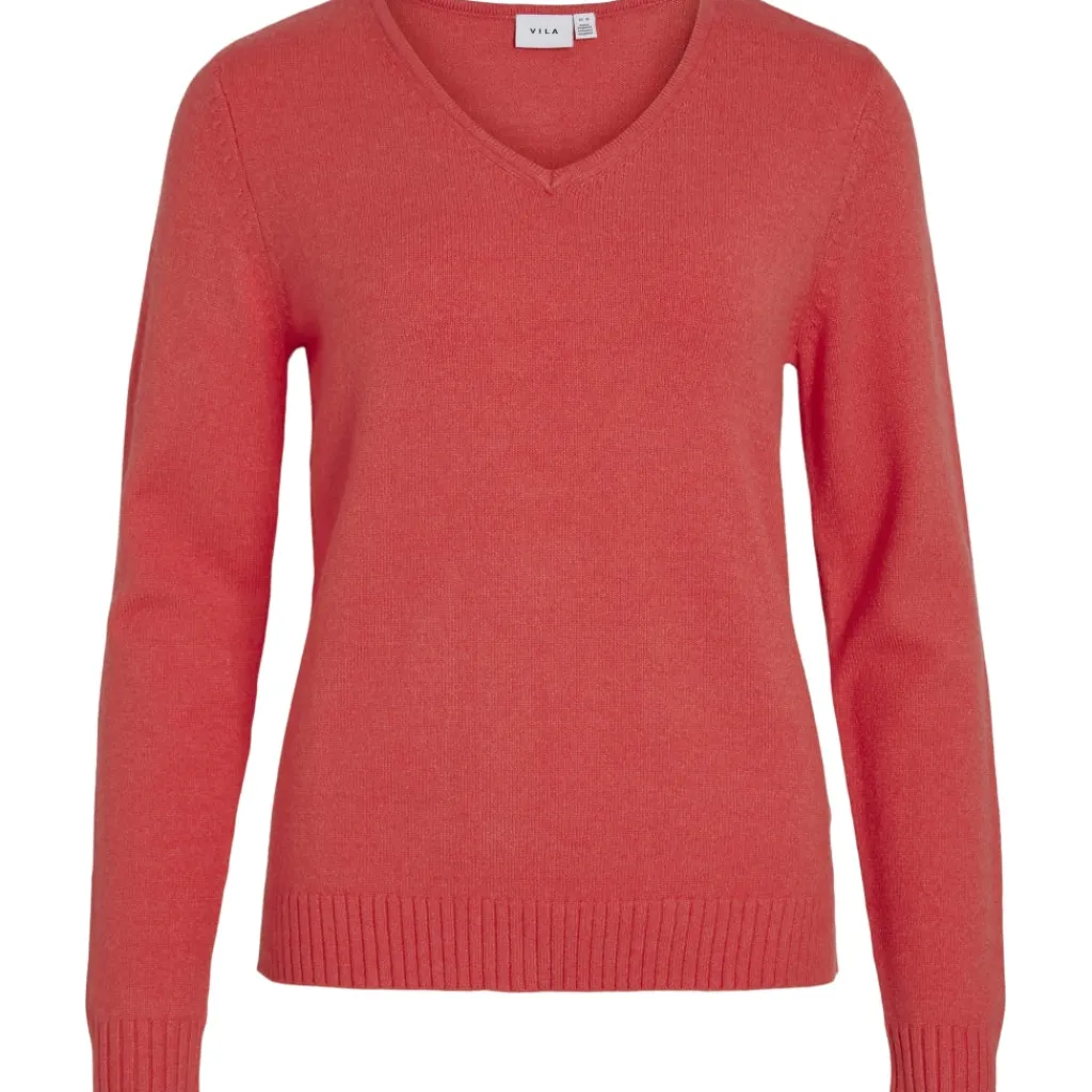 VILA dame strik VIRIL - Dubarry DARK MELANGE Online