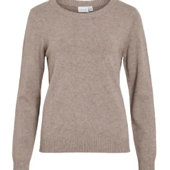 VILA dame strik VIRIL - Falcon Melange