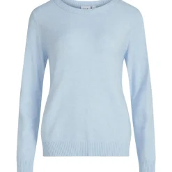 VILA dame strik VIRIL - Kentucky Blue MELANGE Clearance