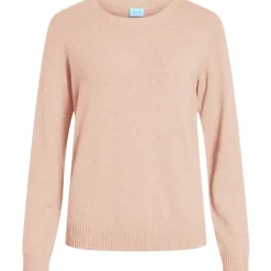 VILA dame strik VIRIL - Misty Rose Melange Discount