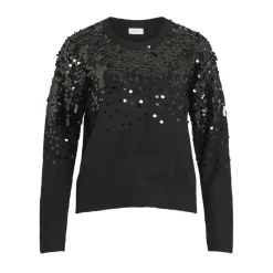 VILA dame strik VISIQUIN - Black Beauty Outlet