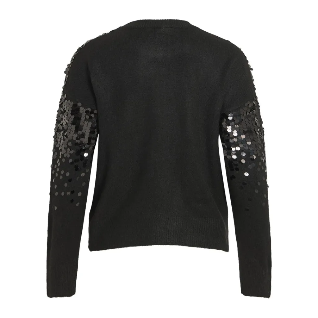 VILA dame strik VISIQUIN - Black Beauty Outlet