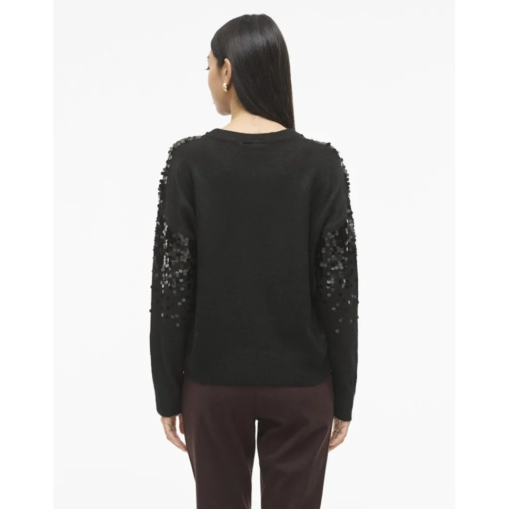 VILA dame strik VISIQUIN - Black Beauty Outlet