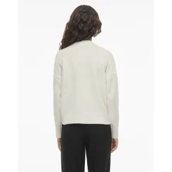 VILA dame strik VISIQUIN - White Discount