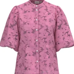 VILA DAME TOP VIAGGA - Sangria Sunset JACQUARD Clearance