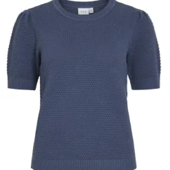 VILA dame top VIDALO - Vintage Indigo