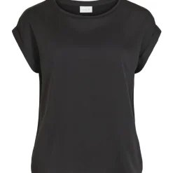 VILA dame top VIELLETTE - Black Online