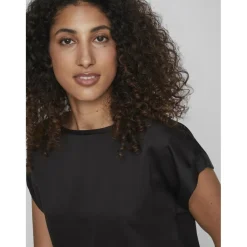 VILA dame top VIELLETTE - Black Online