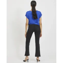 VILA dame top VIELLETTE - Mazarine Blue Clearance