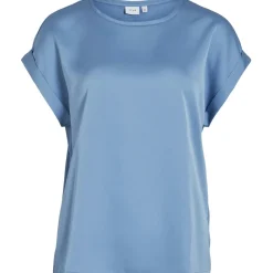 VILA dame top VIELLETTE - Blissful Blue New