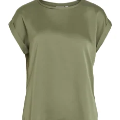 VILA dame top VIELLETTE - Oil Green Outlet