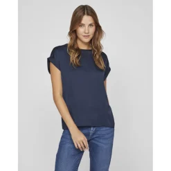 VILA dame top VIELLETTE - Navy Blazer Best