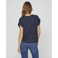 VILA dame top VIELLETTE - Navy Blazer Best