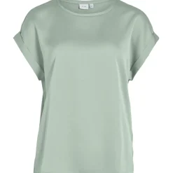 VILA dame top VIELLETTE - Silt Green Discount