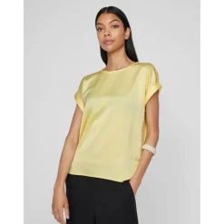 VILA dame top VIELLETTE - pale banana Outlet