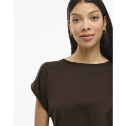 VILA dame top VIELLETTE - Coffee Bean Discount