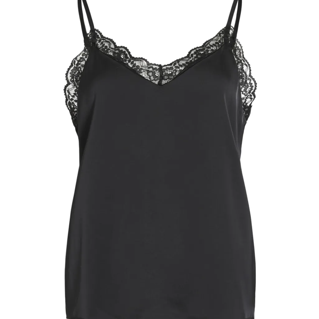 VILA Dame Top VIEnna - Black Beauty Online