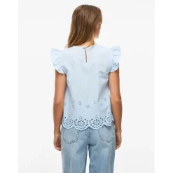 VILA dame top VIHORTENSA - Kentucky blue Online