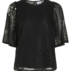 VILA dame top VIKAYLE - Black Outlet