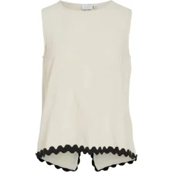 VILA DAME TOP VIMANDA - Birch Black Beauty New