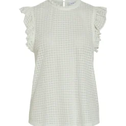 VILA dame top VINETE - Cloud Dancer Online