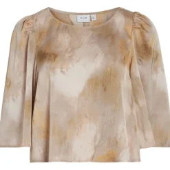 VILA dame top VINIKA - Birch Graphic Sale