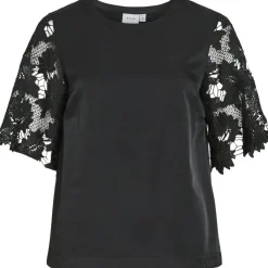 VILA dame top VISASSY - Black Beauty